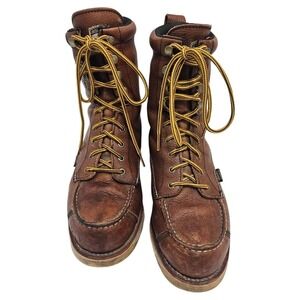 Irish Setter 894 Mens 9.5 Brown Leather Lace Up Work Boot Wingshooter Waterproof